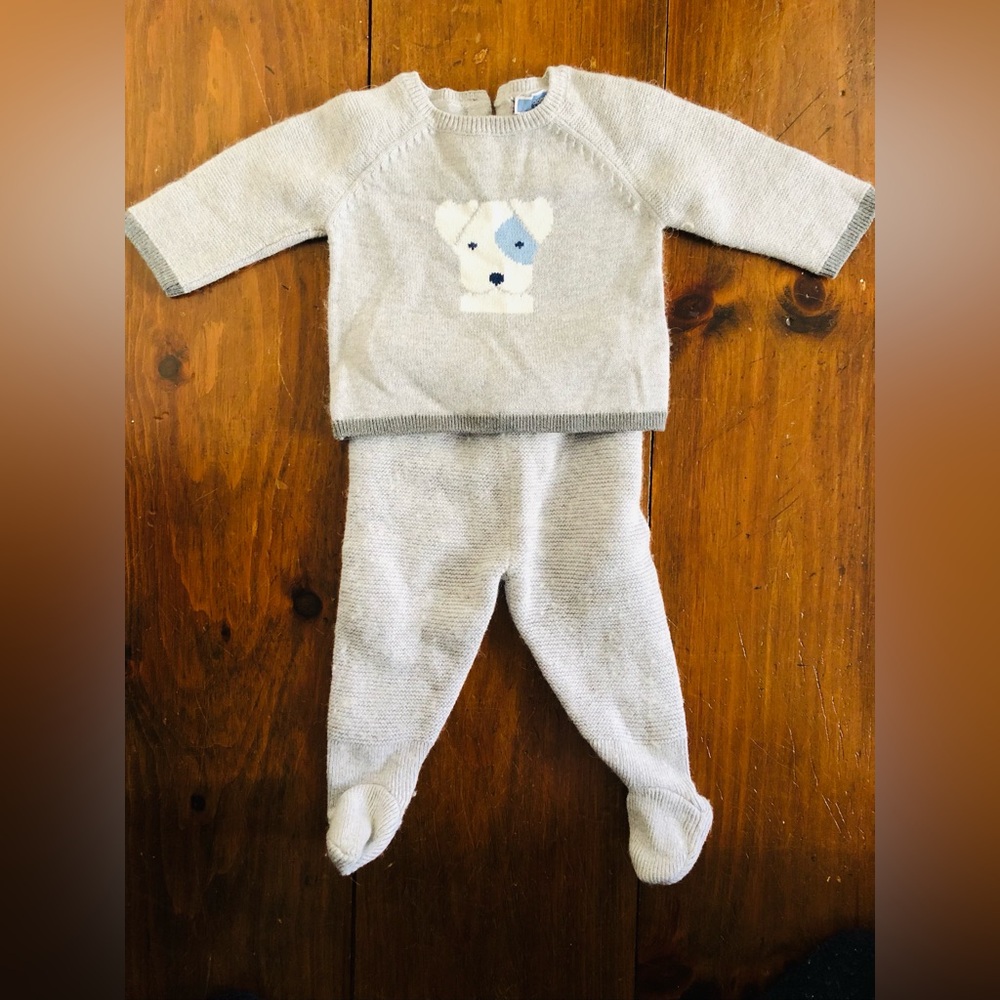 Jacadi Paris sweater and pant set size 12m